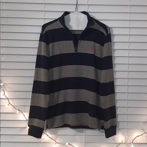 Boys quarter zip polo shirt